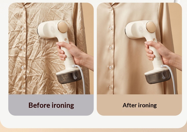Adhesive Hanging Garment Steamer, Two-Level Suction, Dry and Wet