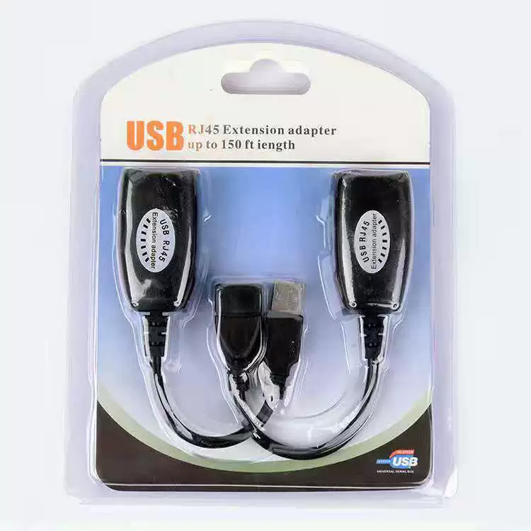 Удлинитель сетевого кабеля USB USB-RJ 45, удлинитель сигнала сетевого порта, 50 м, USB-усилитель сигнала сетевого порта