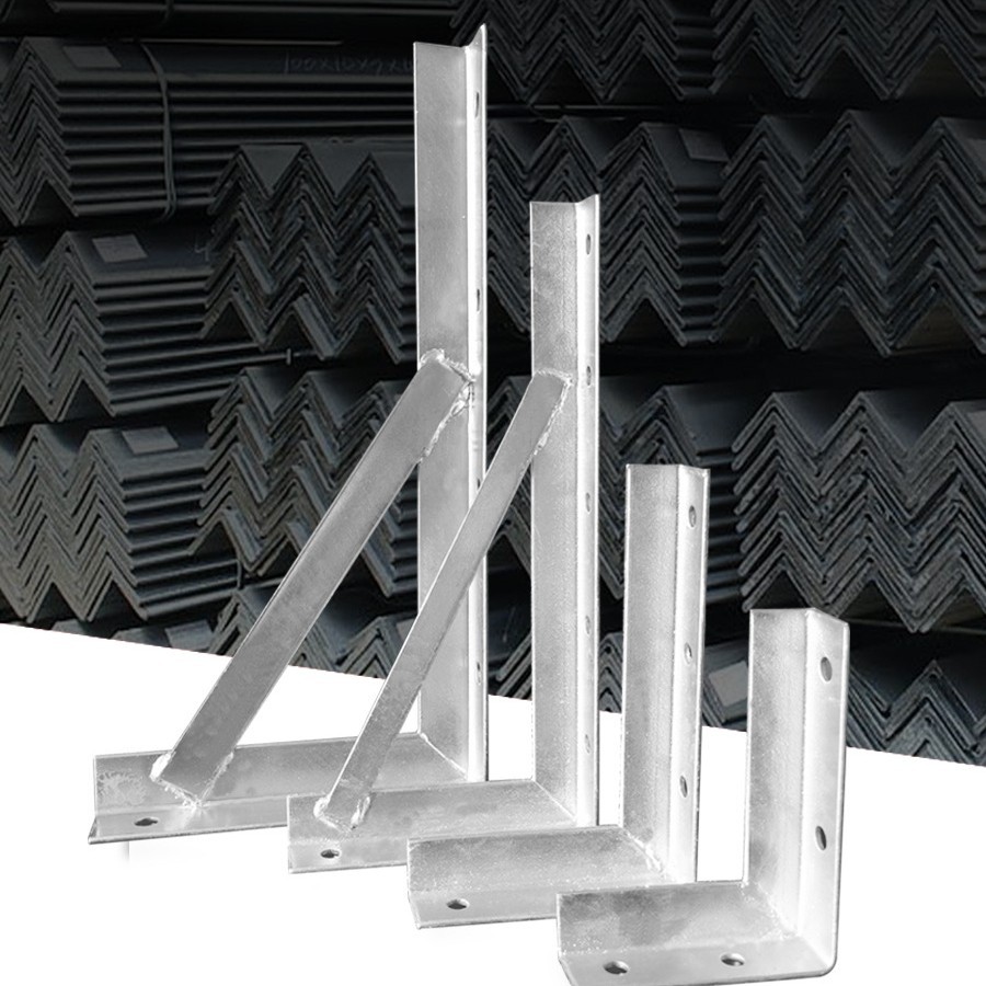 电线杆7字架L形字铁电缆角铁钢横担墙外固定电线瓷瓶监控三角支架