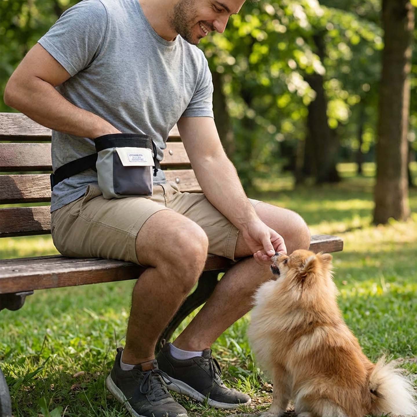 Moorpet / fabricante de mascotas para perros bolsas de aperitivos directas bolsas de entrenamiento portátiles al aire libre bolsas de paseo de perros bolsas de aperitivos plegables