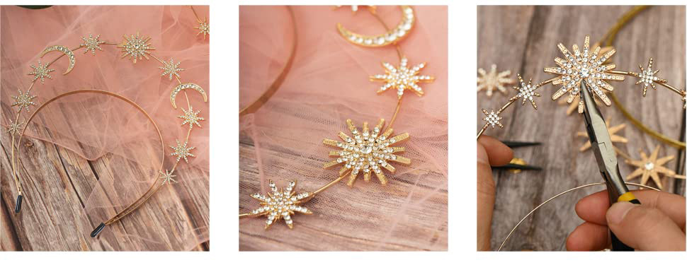 Vintage Style Sun Moon Alloy Hair Band display picture 5