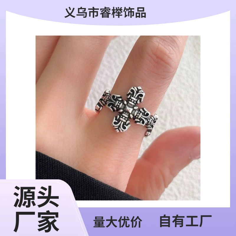 South Korean goods, retro ring, accessory hip-hop style