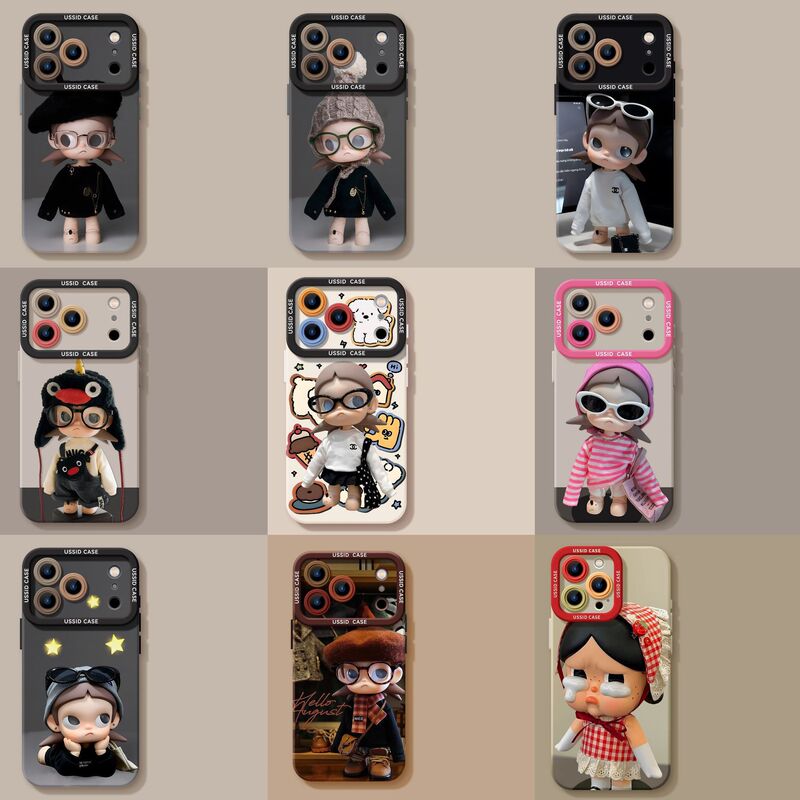 Girl Doll Phone Case Suitable for iPhone 17 Silicone 16Pro Popular Model 15Max Apple 14 Cartoon 12 Case Girl Doll Phone Case Suitable for iPhone 17 Silicone 16Pro Popular Model 15Max Apple 14 Cartoon 12 Case