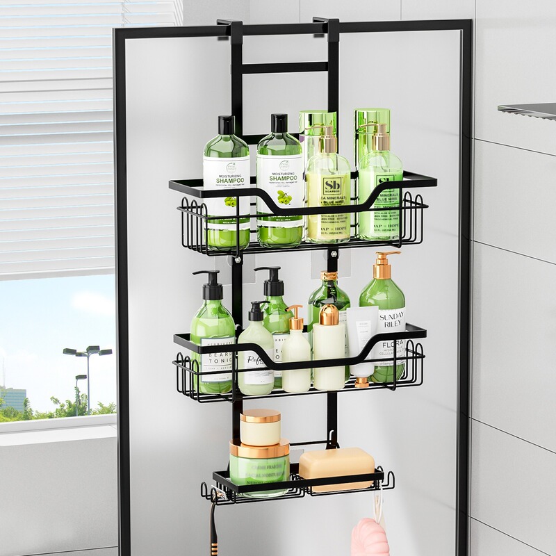 Bathroom Punch-free Storage Rack Wall-mounted Toilet Bathroom Shower Wash Table Storage Rack Toilet Storage Rack