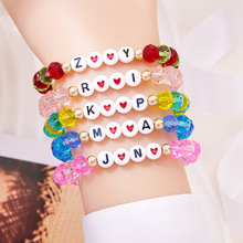 跨境K-POP猎魔女团系列套装个性女创意紫色汽水吊坠珍珠字母手链