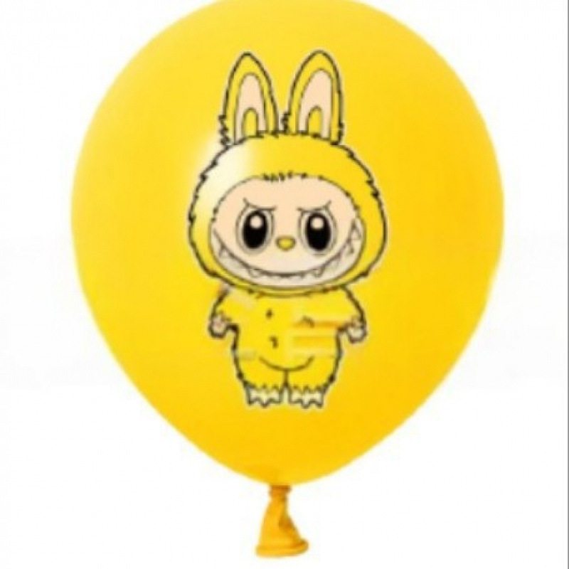 ラブブバルーン labubu クロスボーダー漫画テーマパーティー漫画バルーンセット子供のパーティー誕生日|undefined