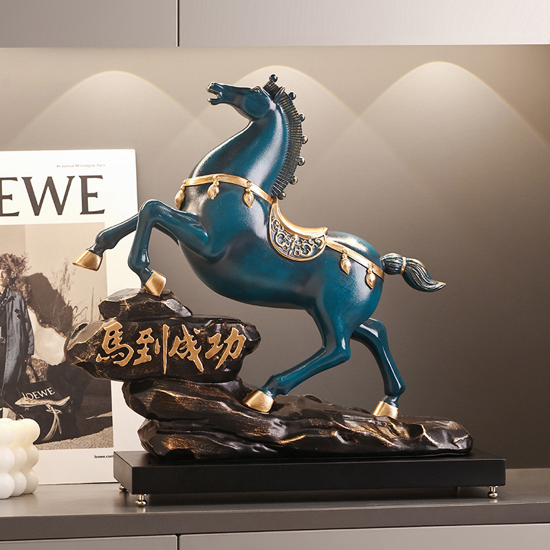 Behan Meima to Success Creative Horse Ornaments Office Wine Cabinet Decorations Opening Gift