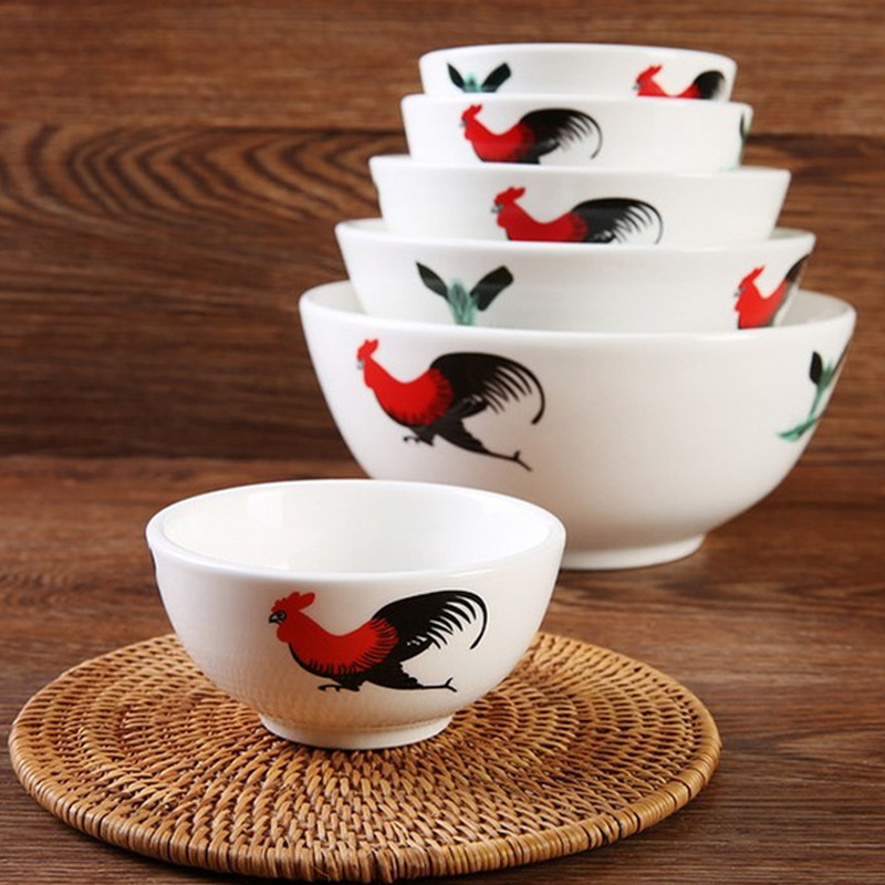 Hotel Ceramic Rooster Bowl, Traditional Rooster Bowl, Nostalgic Classic Bowl, Farmhouse Tableware, Hotel Supplies Hotel Ceramic Rooster Bowl, Traditional Rooster Bowl, Nostalgic Classic Bowl, Farmhouse Tableware, Hotel Supplies