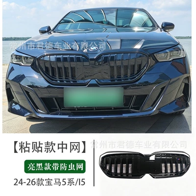 Bmw 5 Series I5 Front Grille Zhongwang - 5-series-i5-blackened-middle-mesh-with-insect-proof-net-paste-installation
