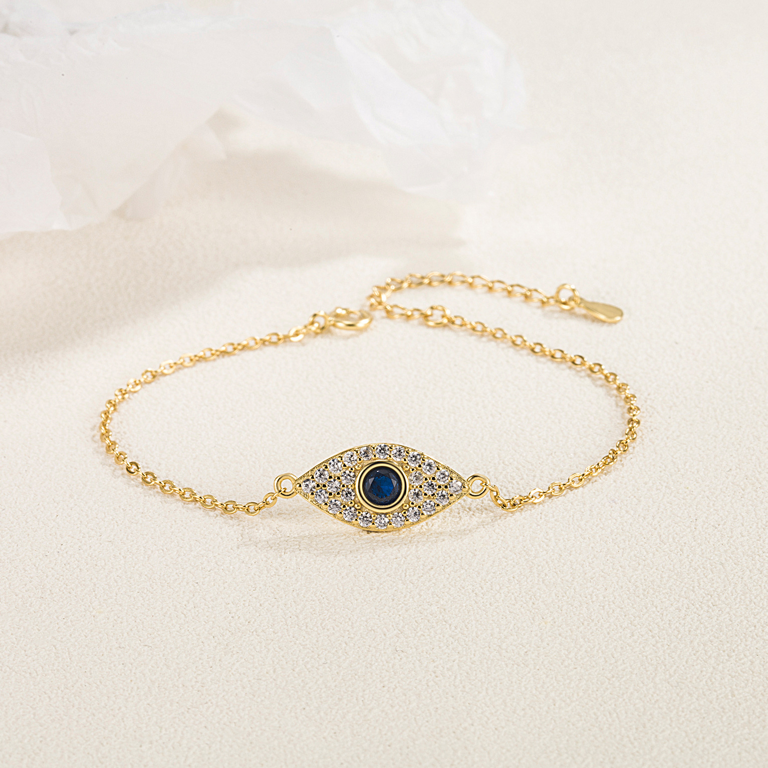 3g Weight Jewelry Set Classification Jewelry Set Quantity Banquet, Travel, Selfie Occasion 925 Sterling Silver Material Devil's Eye Pattern Women's Gender Lady, Simple Style Style Sterling Silver S925 Turkish Middle East Devil's Eye Jewelry 4-Piece Set Ornament Jewelry Set 3