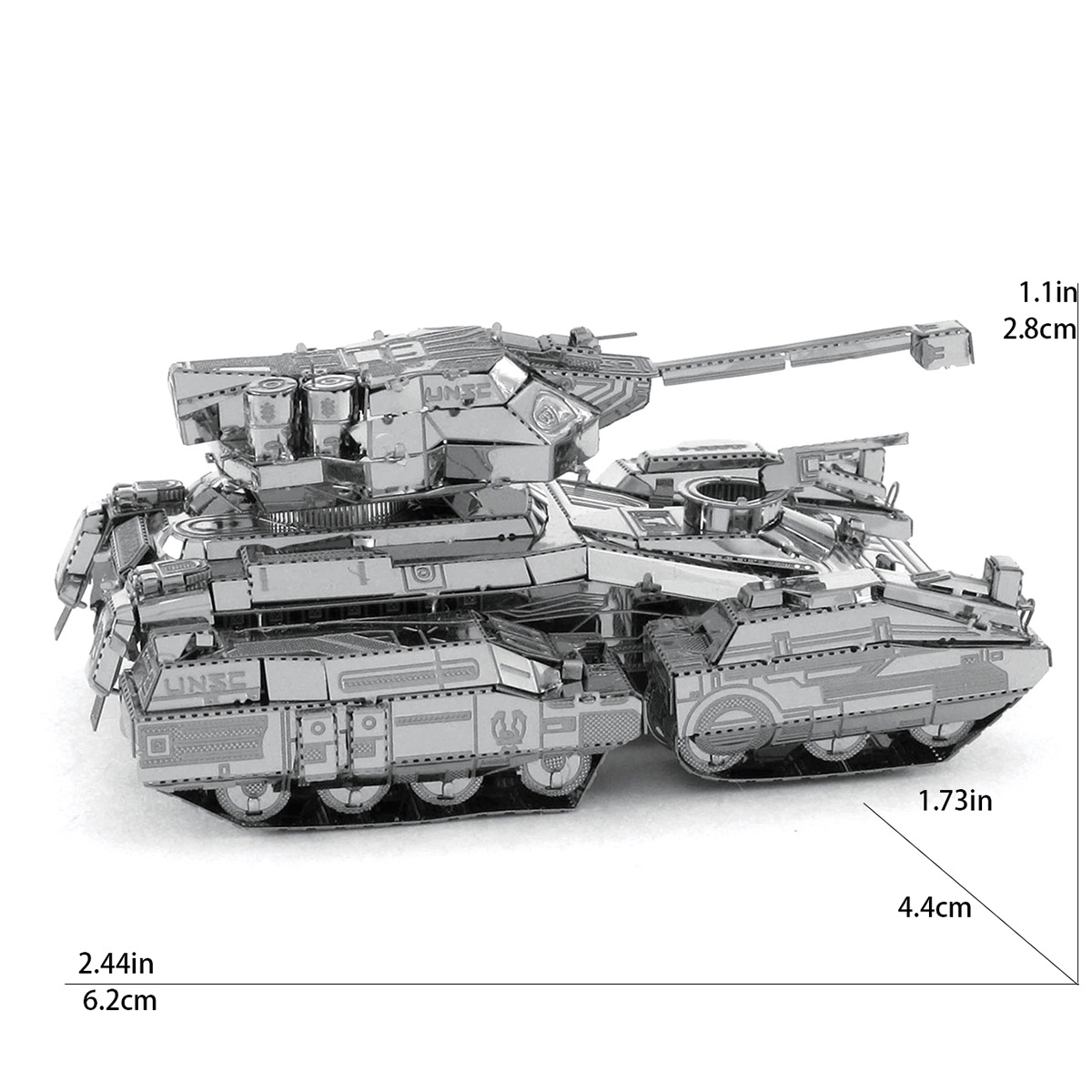 R2D2DIY puzzle de metal 3D hecho a mano modelo tridimensional para adultos Juguetes de puzzle de ensamblaje