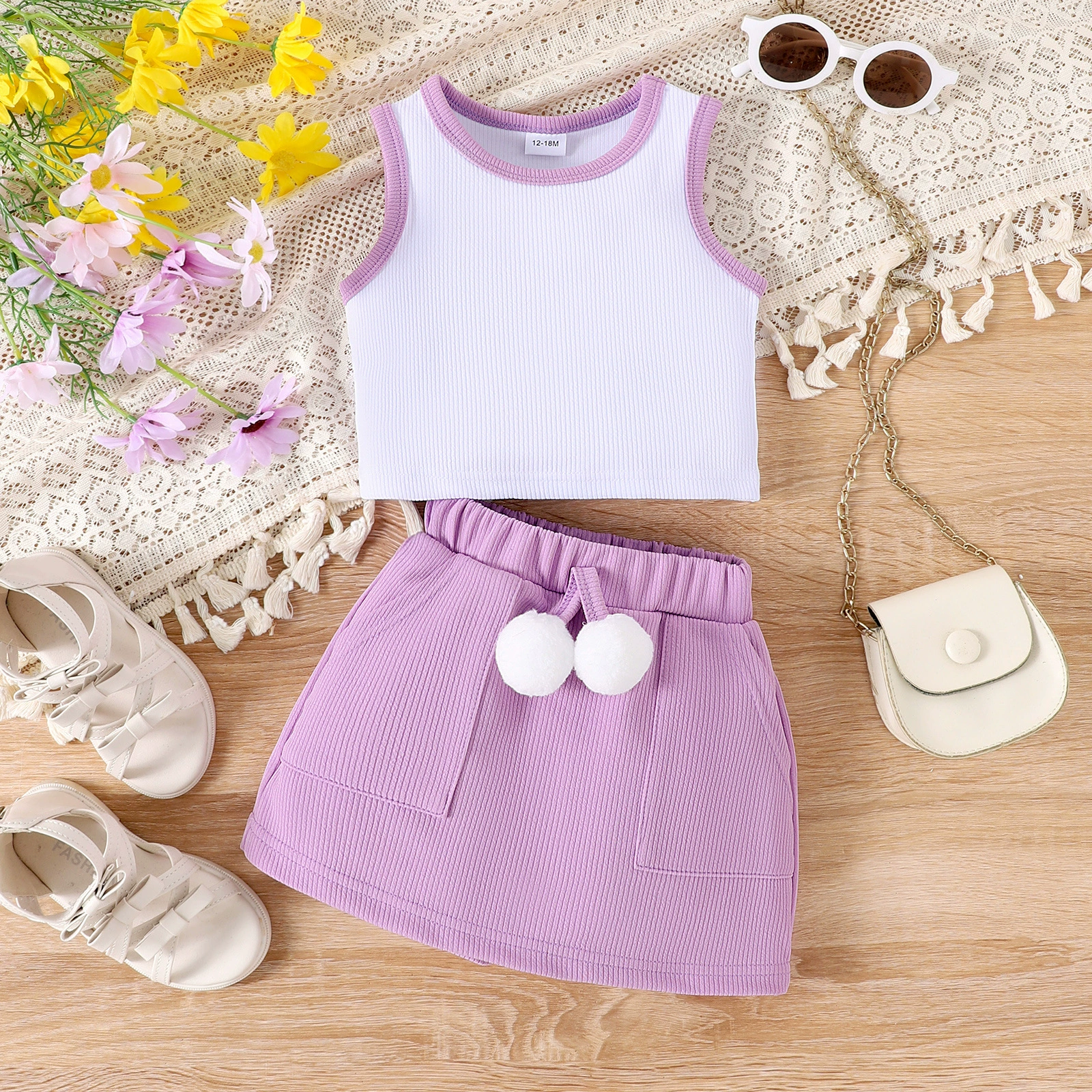 Vest for leisure, set, European style