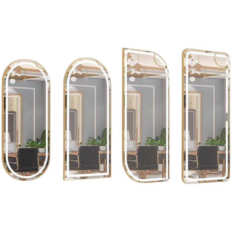 eQp Barberie Red espejo simple tipo de pared belleza mirror salón de belleza espejo unilateral banda de moda image 5