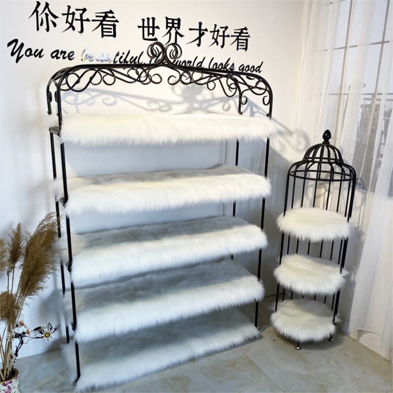 Furry Carpet, Long Plush Carpet, Clothing Store Shelves, Carpet Mats, Shop Decoration, Table Mats, Window Mats, Shoe Store Counter Mats, Exhibition Stands