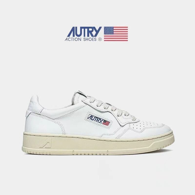Cross-border exclusive hot-selling Autry casual retro color-blocked white sneakers, available in various sizes, sports sneakers Cross-border exclusive hot-selling Autry casual retro color-blocked white sneakers, available in various sizes, sports sneakers