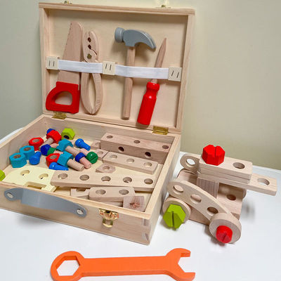 儿童工具箱全套早教积木2岁宝宝3男孩拧螺母螺丝组合拆装套装玩具