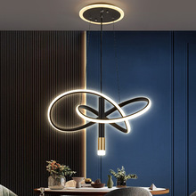 现代简约创意餐厅吊灯亚克力异形新款铝材led吧台北欧饭厅吊灯具