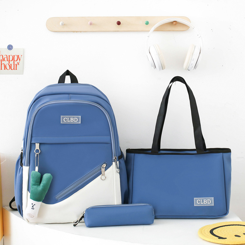 Nueva mochila escolar para mujeres de gran capacidad estudiantes de primaria 3456 grados mochila para estudiantes de secundaria secundaria del campus mochila portátil para hombres