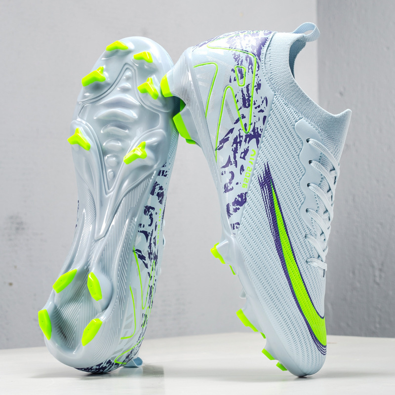 Zapatos de Fútbol con Tacos AG de TPU y TPR Ligeros de Corte Bajo para Pastos Sintéticos y Naturales