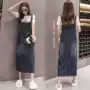 显瘦宽松百搭休闲背带裙