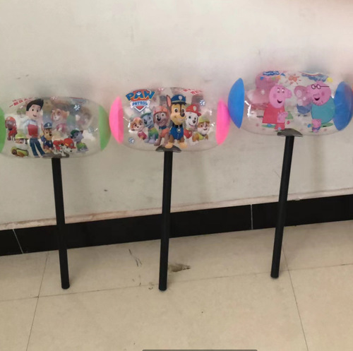 Stall Large Inflatable Hammer Thousand Ton Cartoon Hammer 1000 Ton Hammer Floor Push Scan QR Code Gift Whole Person Toy Wholesale