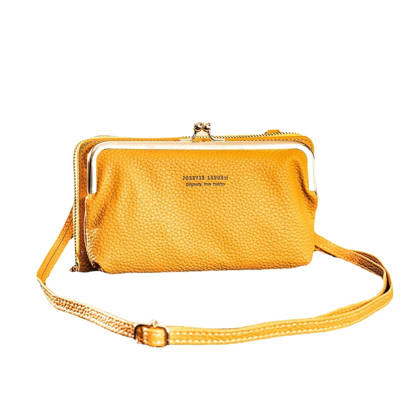 2023 creativo nueva moda estilo coreano hombro crossbody bolsa de gran capacidad de las mujeres de larga cartera macaron teléfono móvil bolsa