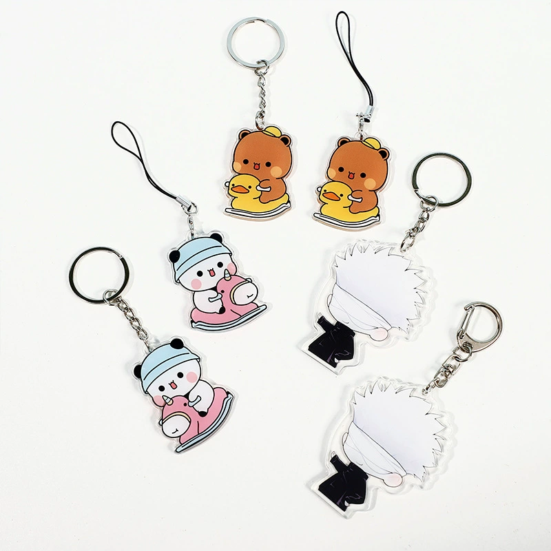 Популярная фигура Panda Yi Er и Bu Bu от Douyin, музыкальные подвески-орнаменты, мультяшные милые подарки для рабочего стола, декомпрессия