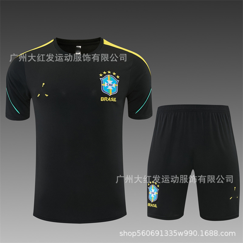 Nuevo 2026 fútbol entrenamiento de Brasil Brasil Brasil conjunto de semi-tracción fábrica al por mayor transfronteriza