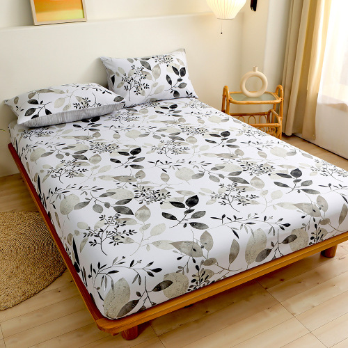 Bedding cross-border home textile bed sheet four-piece set one piece for Amazon deep pocket bed sheet factory wholesale