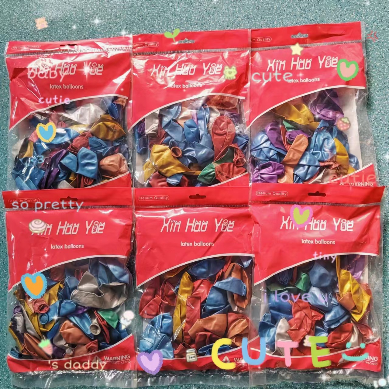 Shuai'an globo de metal de 5 pulgadas engrosado cromo látex decoración de la boda globo de metal 100 piezas