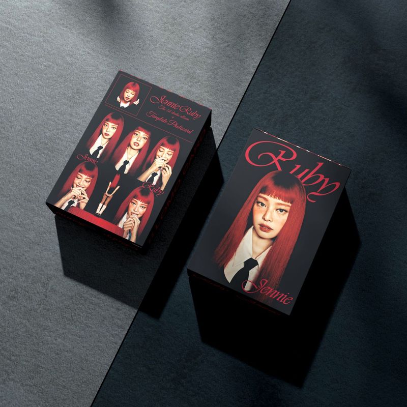 JENNIE55 lomo Card BP Powder Ink Gold Jenny Personal Album RUBY Peripheral Postcard Cards