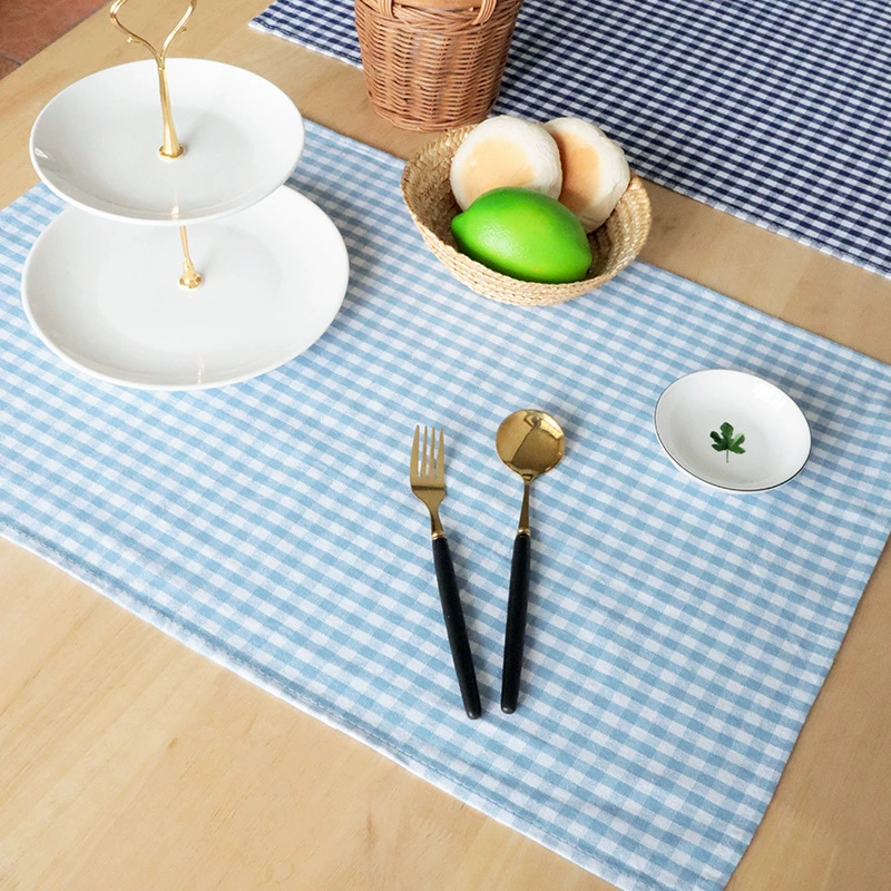 All-American style linen napkin and placemat, 100% cotton jacquard tea towel, dining mat, supports cross-border labeling and drop shipping