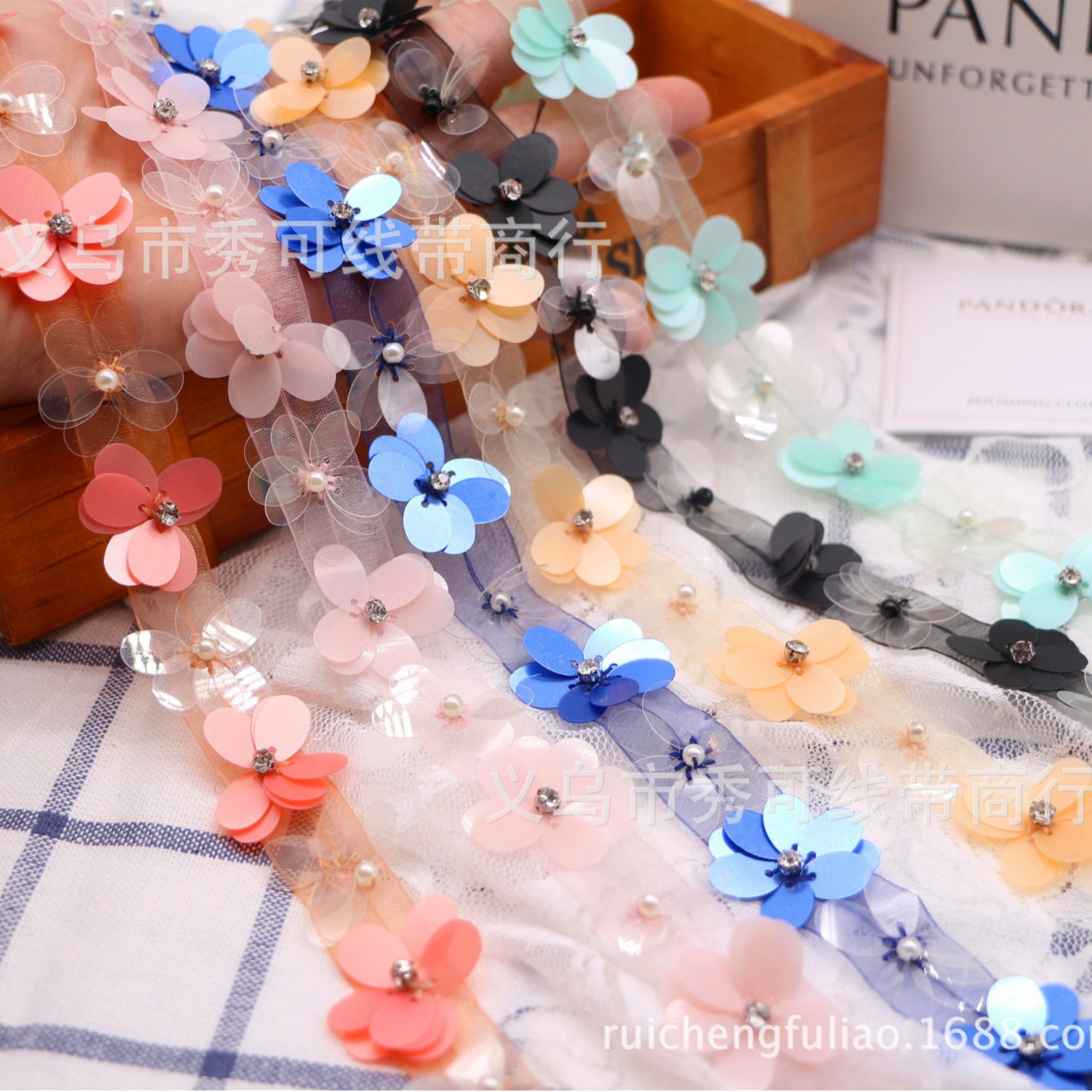 Multicoloured collar handmade