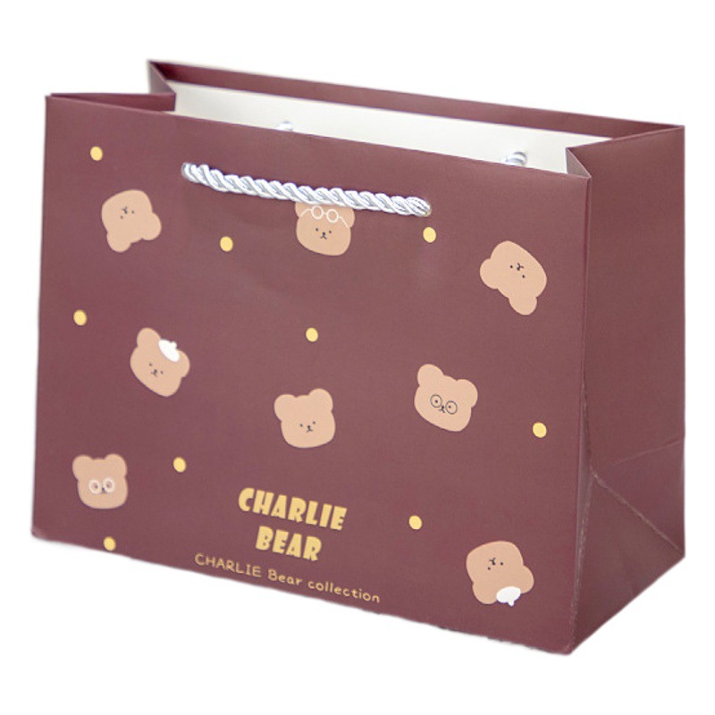 Dibujos animados simple lindo pequeño tamaño grande Día DE LA Madre caja de regalo de cumpleaños para niños bolsa de papel de embalaje portátil
