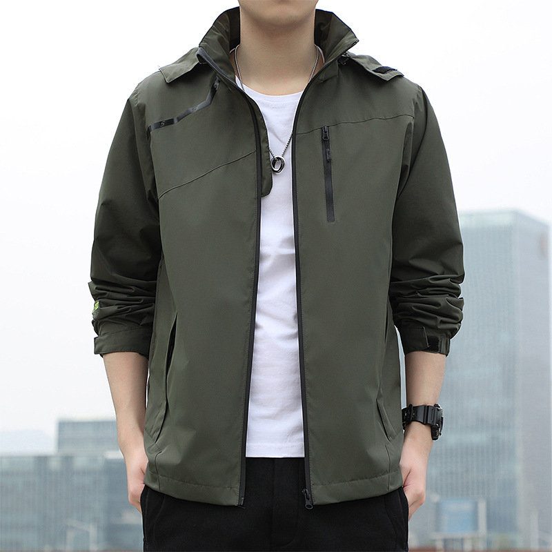 Chaqueta transfronteriza primavera y otoño chaqueta cazadora impermeable para hombres deportes al aire libre montañismo ropa de trabajo chaqueta más tamaño al por mayor