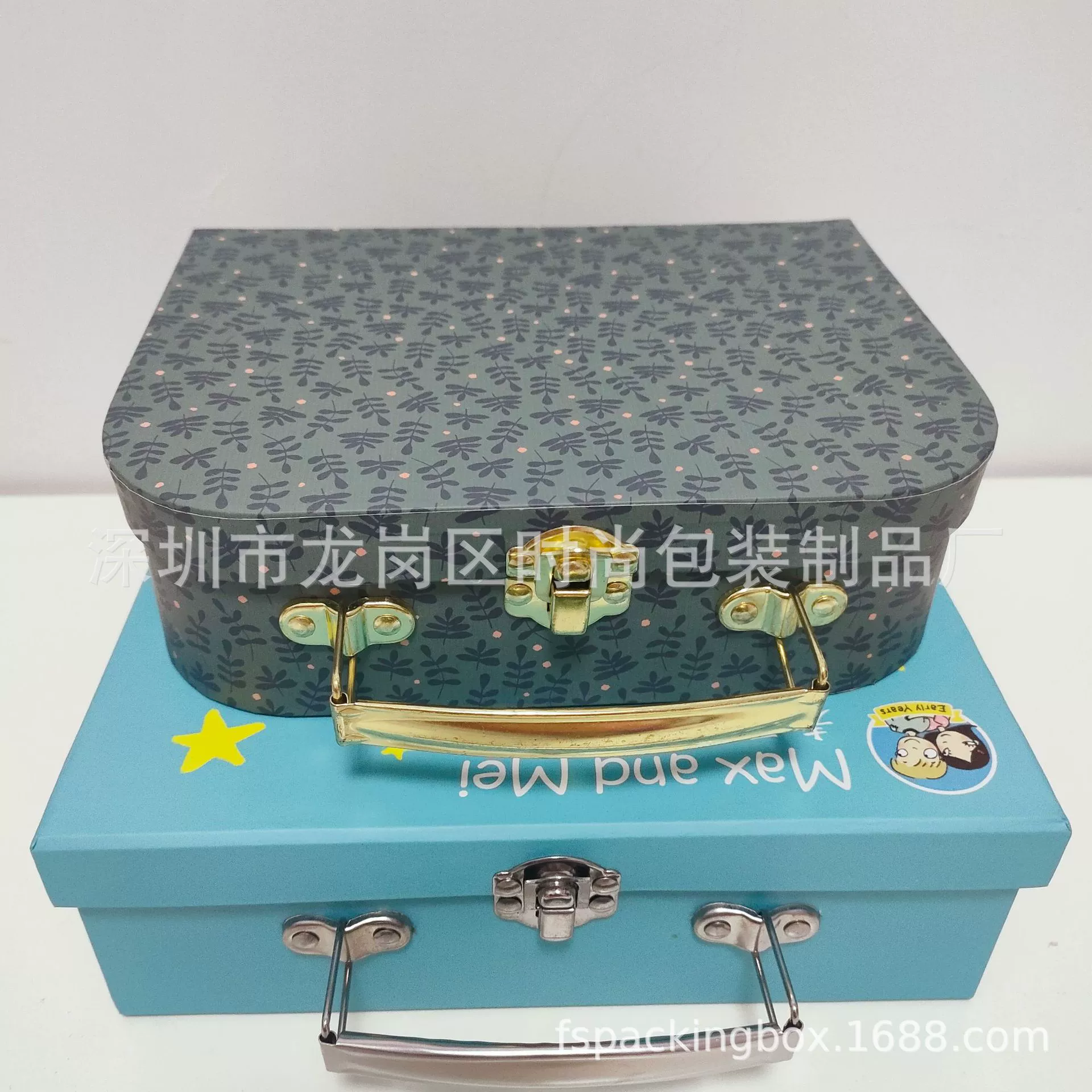 Квадратный чемодан на заказ с закругленными углами, упаковочная коробка для игрушек с мультяшным принтом