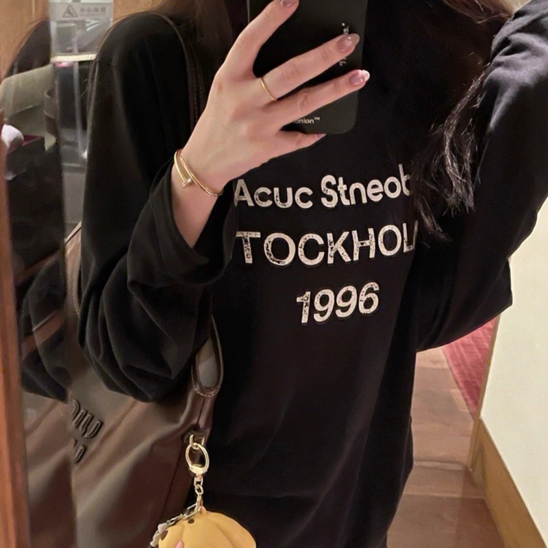 顶货！AcAcucStneob春夏1996亚麻薄款短袖复古脏染百搭情侣T恤|undefined