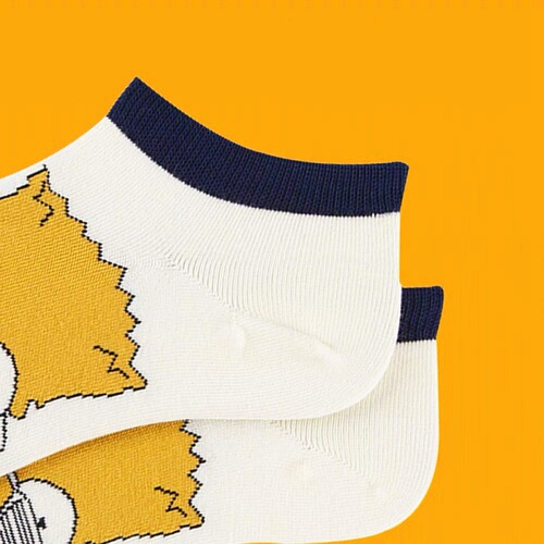 Trendy Simpsons cartoon summer low-top breathable boat socks for men and women Japanese cute trendy pure cotton short socks