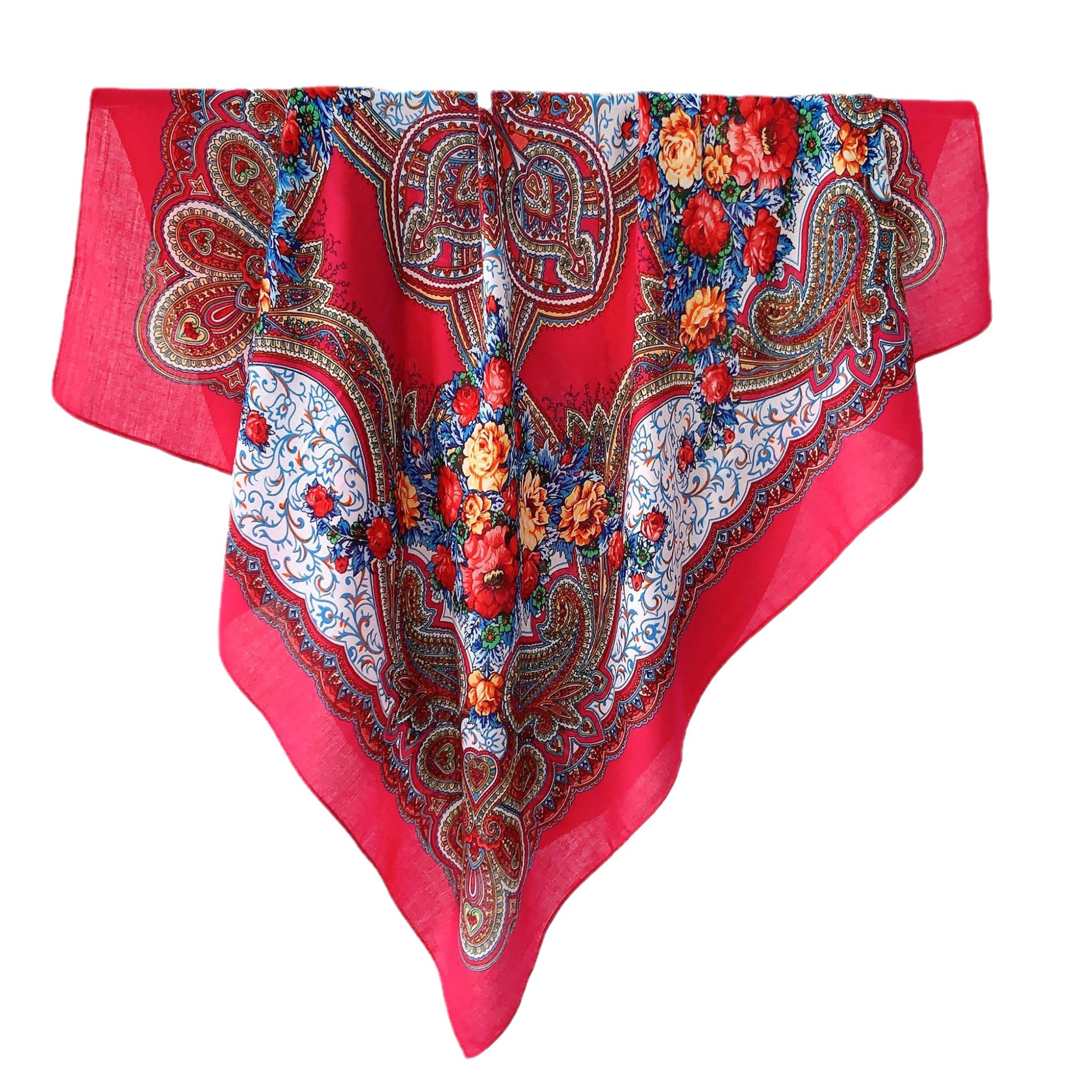 Estilo étnico impreso bufanda cuadrada nuevo retro de doble uso bufanda de gran tamaño protección solar Xinjiang viaje todo partido bolsa bufanda chal