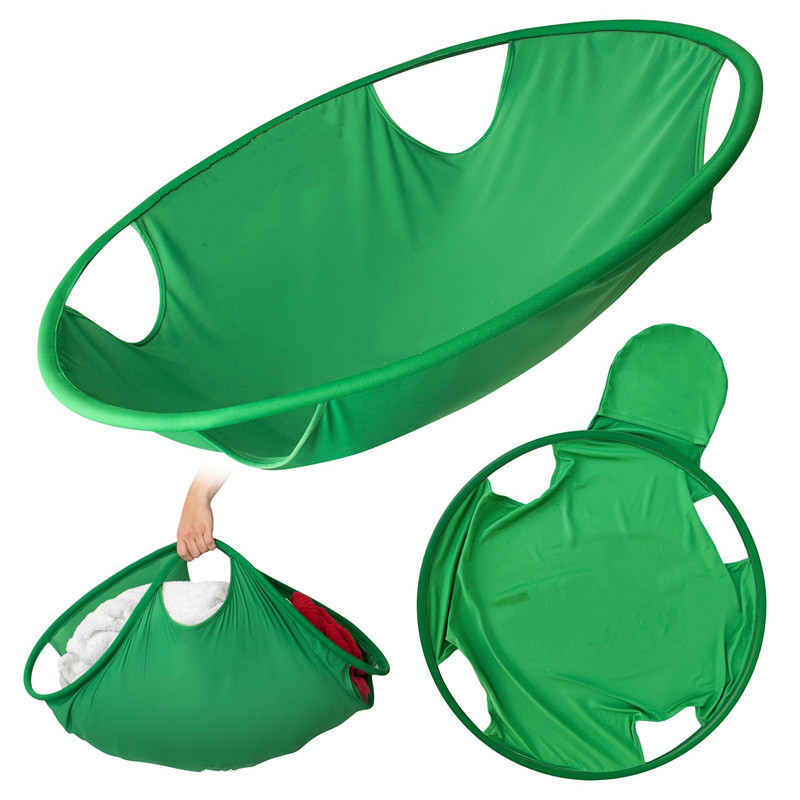 Cross-Border Popular Portable Dirty Clothes Basket Foldable Clothes Storage Basket Innovative Laundry Basket Laundry Collector