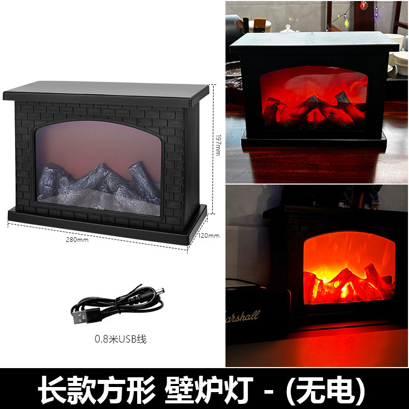 Amazon クロスボーダークリエイティブ小さな装飾品ホームインテリア工芸品燭台シミュレーション装飾 LED 炭炎風ランプ|undefined