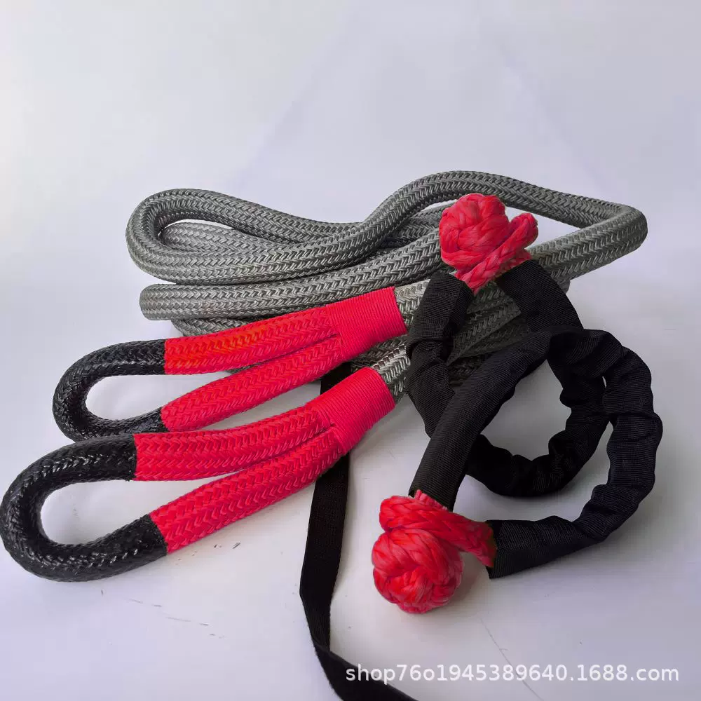 尼龙汽车牵引绳汽车越野车汽车尼龙动力回收绳护套拖车绳厂家批发