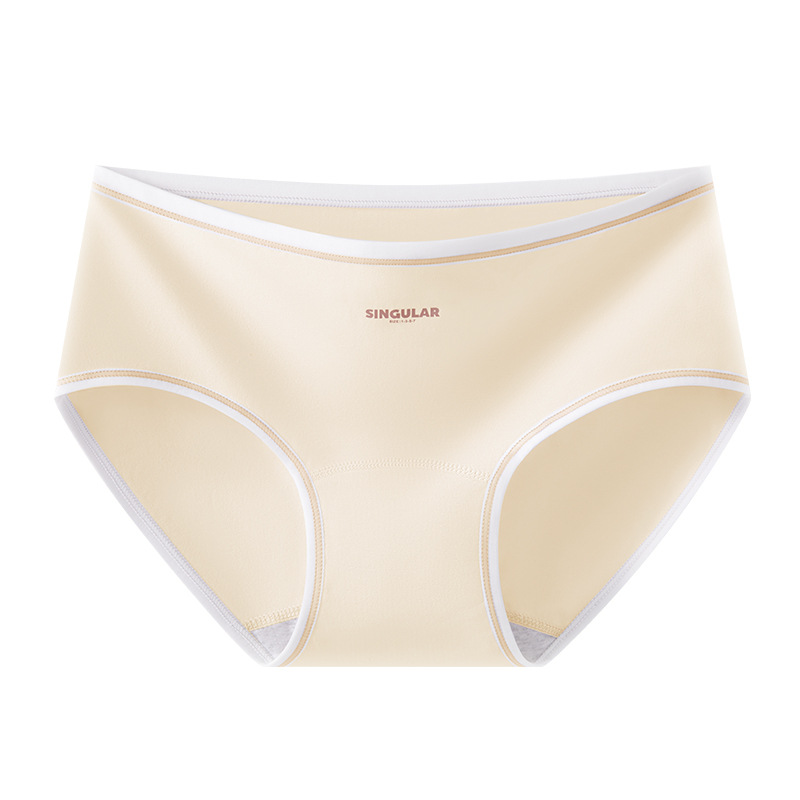 Bragas de algodón de entrepierna alargada Bragas de cintura media para niñas de algodón Clase A Bragas de entrepierna antibacterianas de grado 10A entrepierna de algodón para mujer
