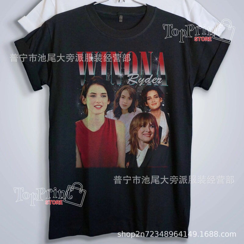 Custom printed retro pattern design regular short sleeve couple gift retro 90 s T-shirt shirt shirt