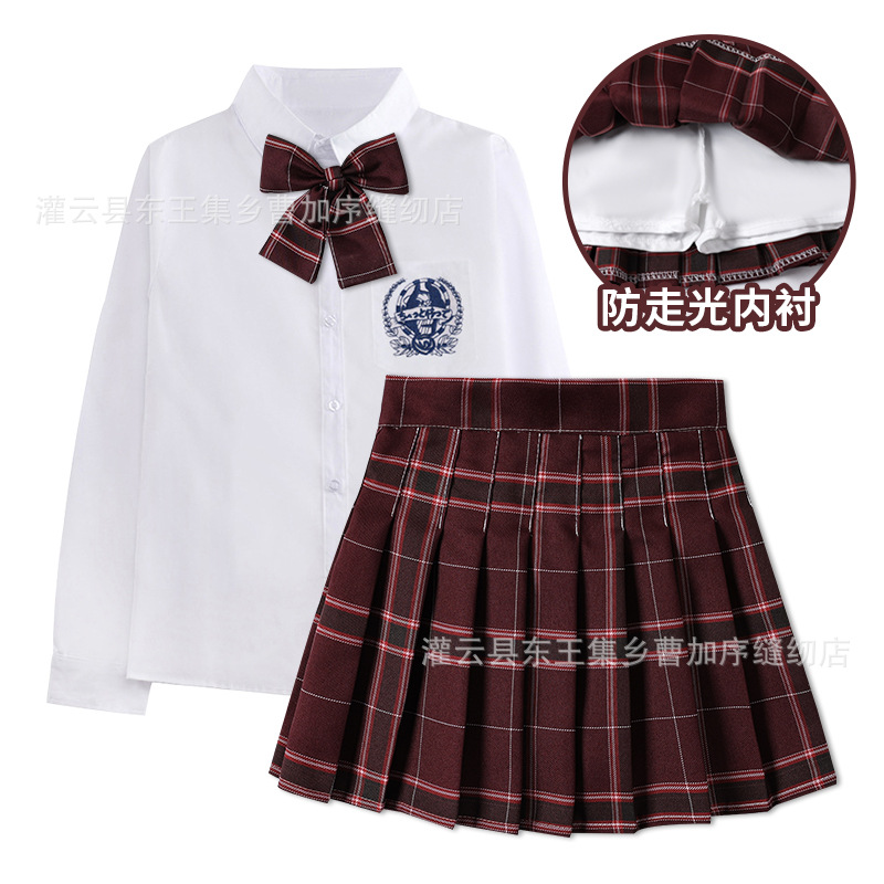 Skirt, long-sleeve, sleeves, set