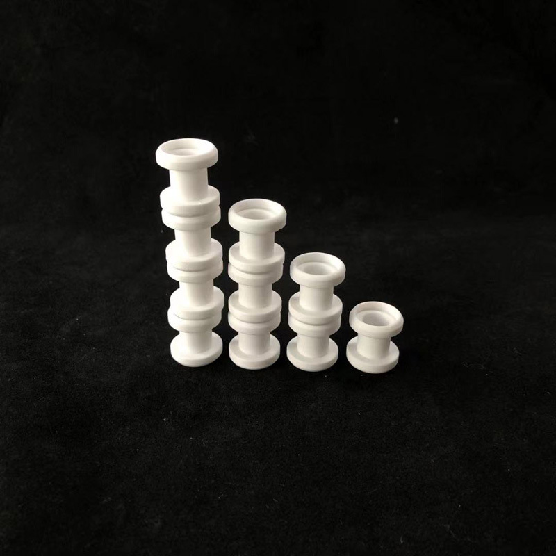 源头工厂生产氧化铝陶瓷轮电热丝绕线器耐高温上釉光滑陶瓷配件