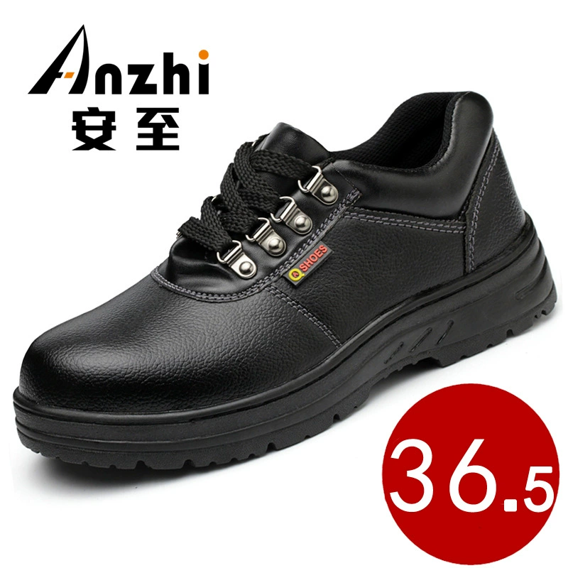 Трансграничные поставки мужских защитных ботинок из воловьей кожи, противоударные и противопрокольные, дышащие, водонепроницаемые и износостойкие рабочие ботинки, защитная обувь для зимы.