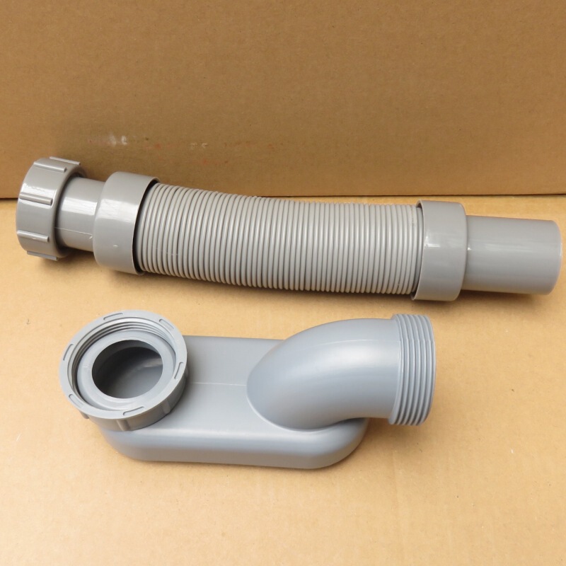 Cross-Border Bathtub Drain Pipe Accessories Bath Bucket Bathtub Drain Pipe Wooden Barrel Drain Valve Shower Room Hose