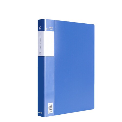 Deli folder a4 information book transparent insert file folder storage book file bag office supplies contract folder