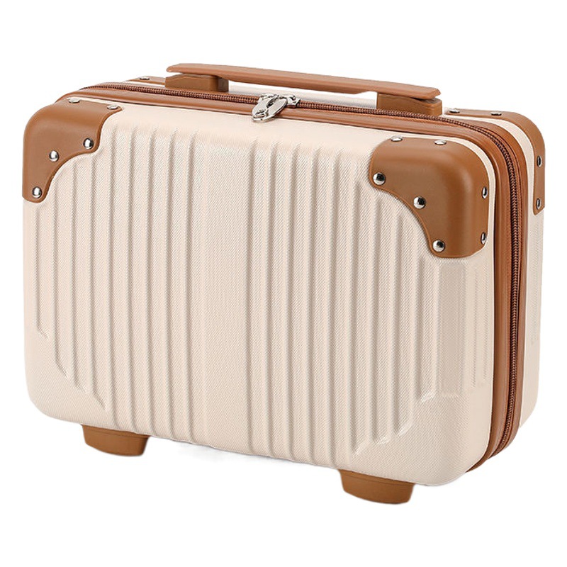 Estuche cosmético maleta 14 pulgadas pequeño equipaje cosmético bolsa vintage caja de regalo maleta al por mayor
